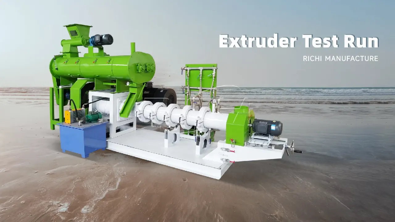 Featured images from a single-screw extruder commissioning video