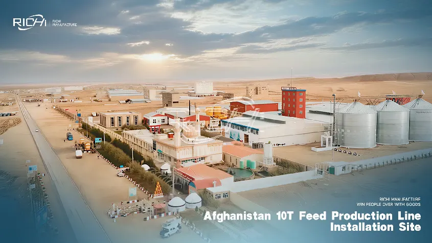 Featured images from the video of the Afghanistan feed pellet production project