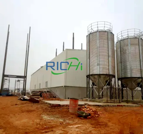Case studies of 20 tonshour semi-automatic dairy cow feed pellet plant (on-site)