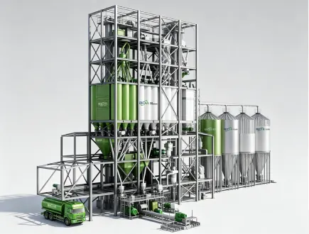 RICHI 80-120 tph super large turnkey feed production line, high-capacity compound feed mill for large-scale commercial feed manufacturing