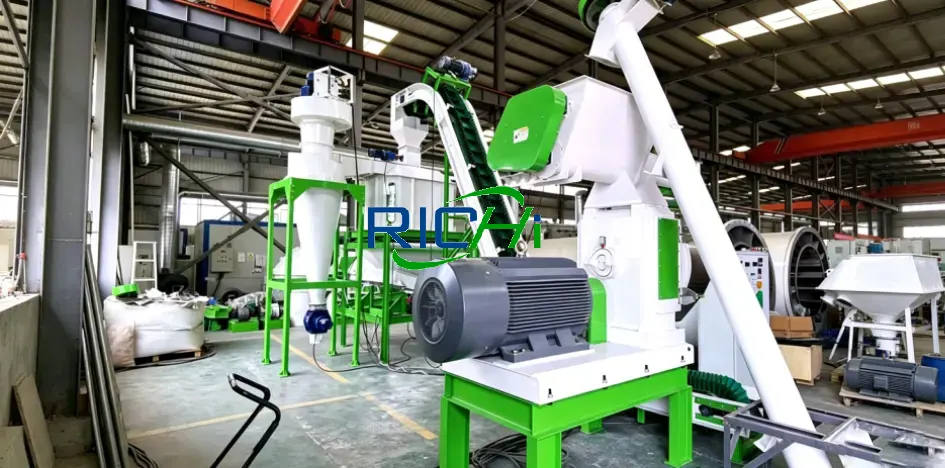 Actual layout of a 1-2TPH pellet production line