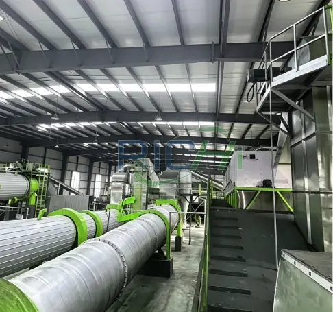5-6T/H rice husk sugarcane bagasse cow dung pellet organic fertilizer production line Thailand
