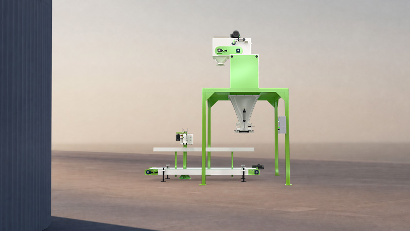 Automatic finished pellet weighing packaging bagging machine
