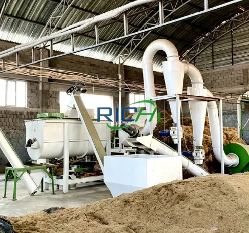 Case study of CE certified sawdust biomass pellet plant on site