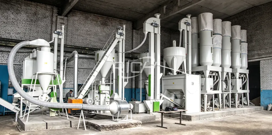 Large commercial pig feed pellet mill in Saudi Arabia, complete automatic compound feed production plant for livestock feed