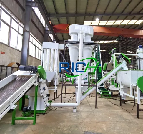 Case studies of construction of a peanut shell waste crop processing production line