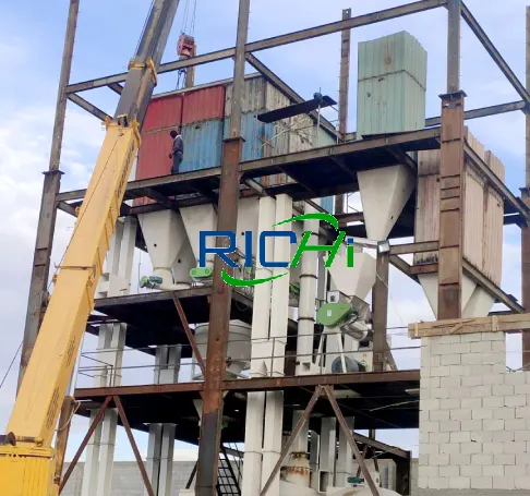 Case studies of construction of an alfalfa feed pellet processing production line for