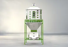 Counterflow cooler for finished feed biomass pellet temperature reduction