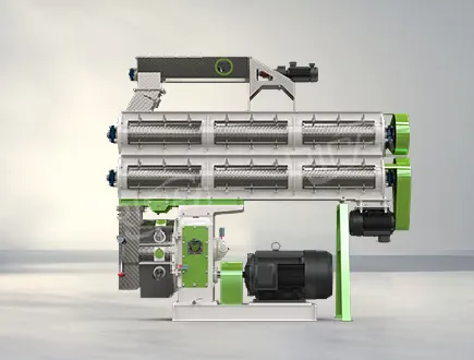 Moulins à granulés à double couche à conditionnement à haut rendement destinés à la transformation des aliments pour le bétail