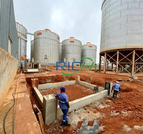 40-45T/H large-scale pig feed compound factory Thailand, high capacity pig pellet feed line for integrated livestock producers