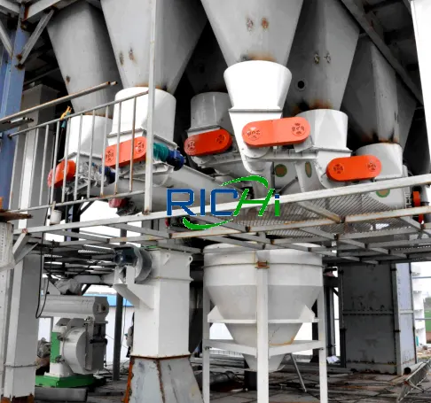 10T/H poultry premix and powdered feed production line in Thailand, automatic premixed feed processing plant for livestock