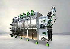 Continuous mesh belt dryer for feed biomass pellet raw material dehydration