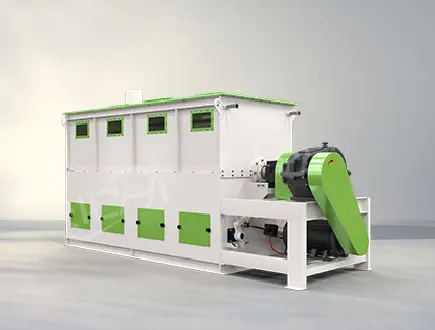 Horizontal feed raw material mixing machine for animal feed pellet production line