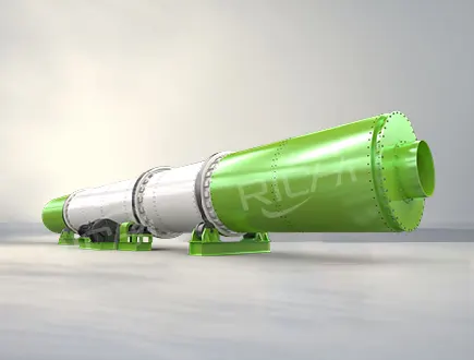 Industrial rotary roller dryer machine for drying wood chips and feed raw materials