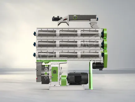 Industrial triple-layer conditioner ring die feed pellet mill for shrimp feed