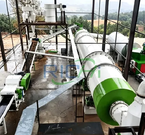 10-12t/h semi-automatic biomass pellet production line in Thailand, process wood waste and agricultural waste into fuel pellets