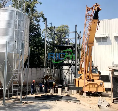 Case studies of fully automated multi-animal feed production line (on-site)