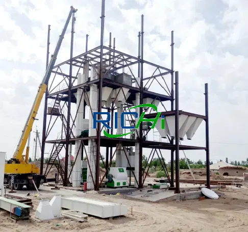 Case studies of fully automated poultry and aquatic feed expansion production line on site