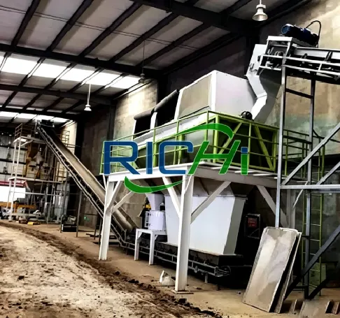 Case study of poultry manure powder fertilizer production line on site