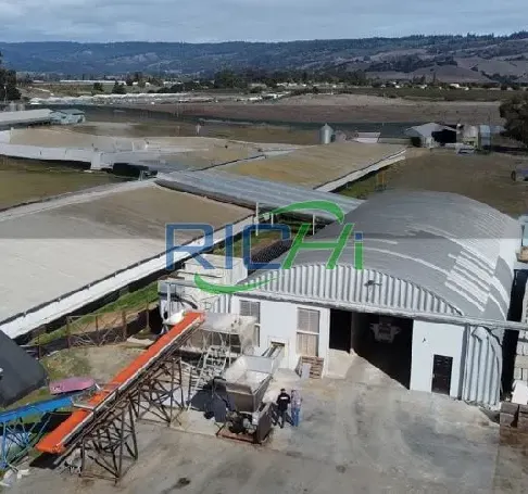 Case studies of semi-automatic chicken manure organic fertilizer production line on site