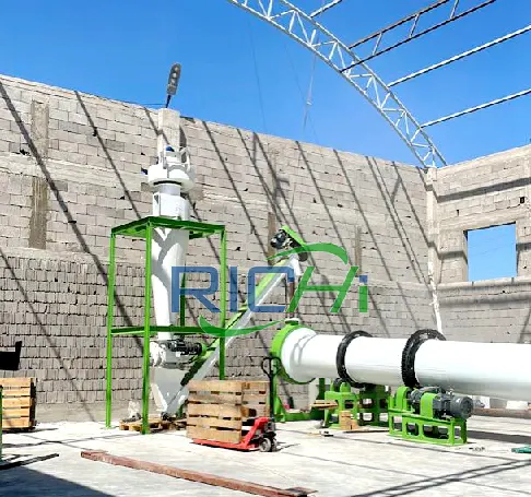 Case studies of semi-automatic straw and hardwood biomass pellet production line on site