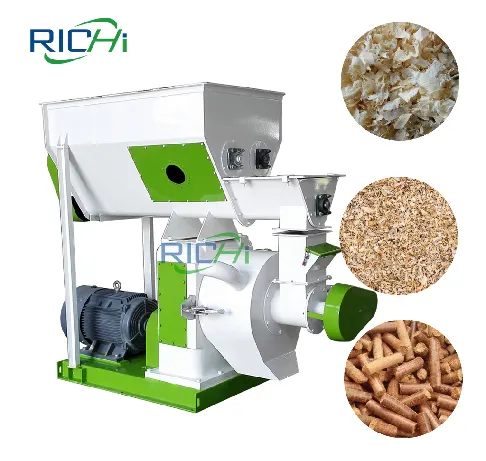 High Capacity RICHI Wood Pellet Mill Process Log Sawdust Into Fuel Pellets For Sale
