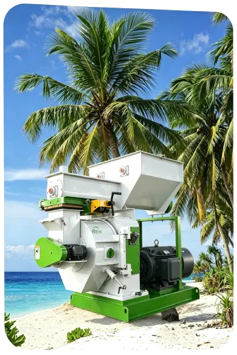 Industrielle EFB-Pelletpressen, Recyclingmaschine für Abfälle aus Palmölmühlen zur Herstellung von hochdichten EFB-Brennstoffpellets aus Biomasse
