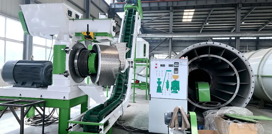 USA 18-20tph rice husk and straw pellet production line, large capacity biomass pellet plant