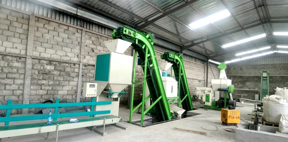 Sri Lanka 2-2.5tph rice husk biomass pellet production line, complete rice husk pellet plant for fuel pellets