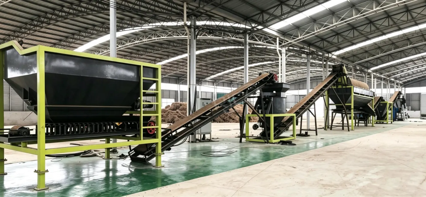 background image for an organic fertilizer pellet production line