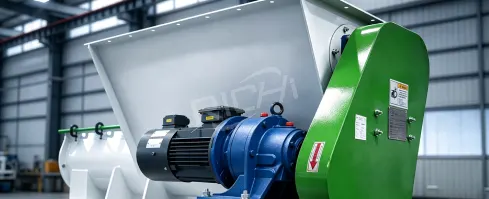 Pellet mill feeder assembly, raw material feeding unit for complete biomass rice husk pellet line