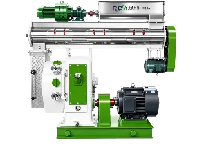 Ring die rice husk pellet mill for making animal feed pellets, agricultural feed pellet processing machine