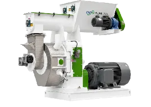 Rice husk pellet mill for making biomass fuel pellets, high efficiency rice husk fuel pellet production machine