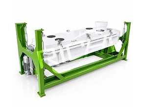 Rotary screener machine for grading compost pellets